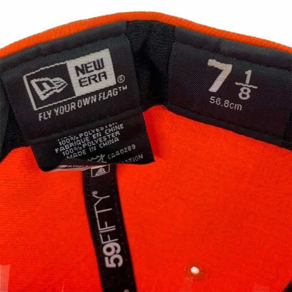 New Era Orange Denver Broncos 59Fifty 7 1/8 Hat - Picture 8 of 8